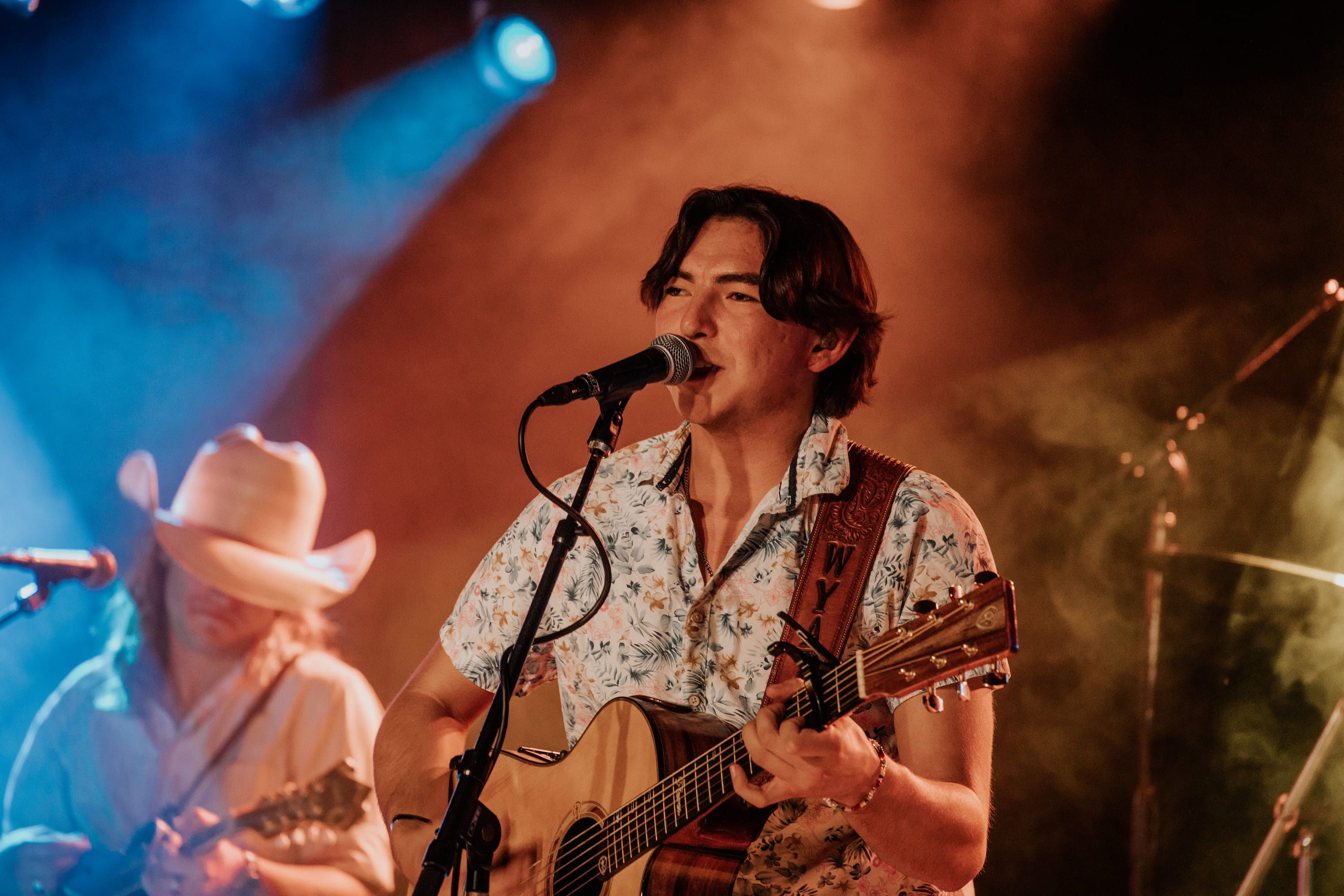 Wyatt Flores on stage